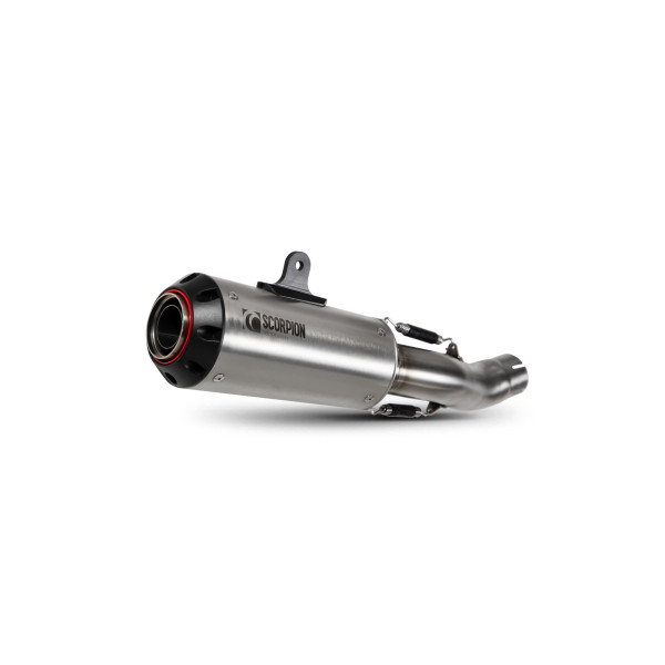 Scorpion Exhaust Honda CB 500 F 2019 - 2021 Red Power Slip-on Brushed Stainless Steel Sleeve